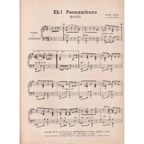 Eh! Pernambuco - Baiao  (Edição Antiga)