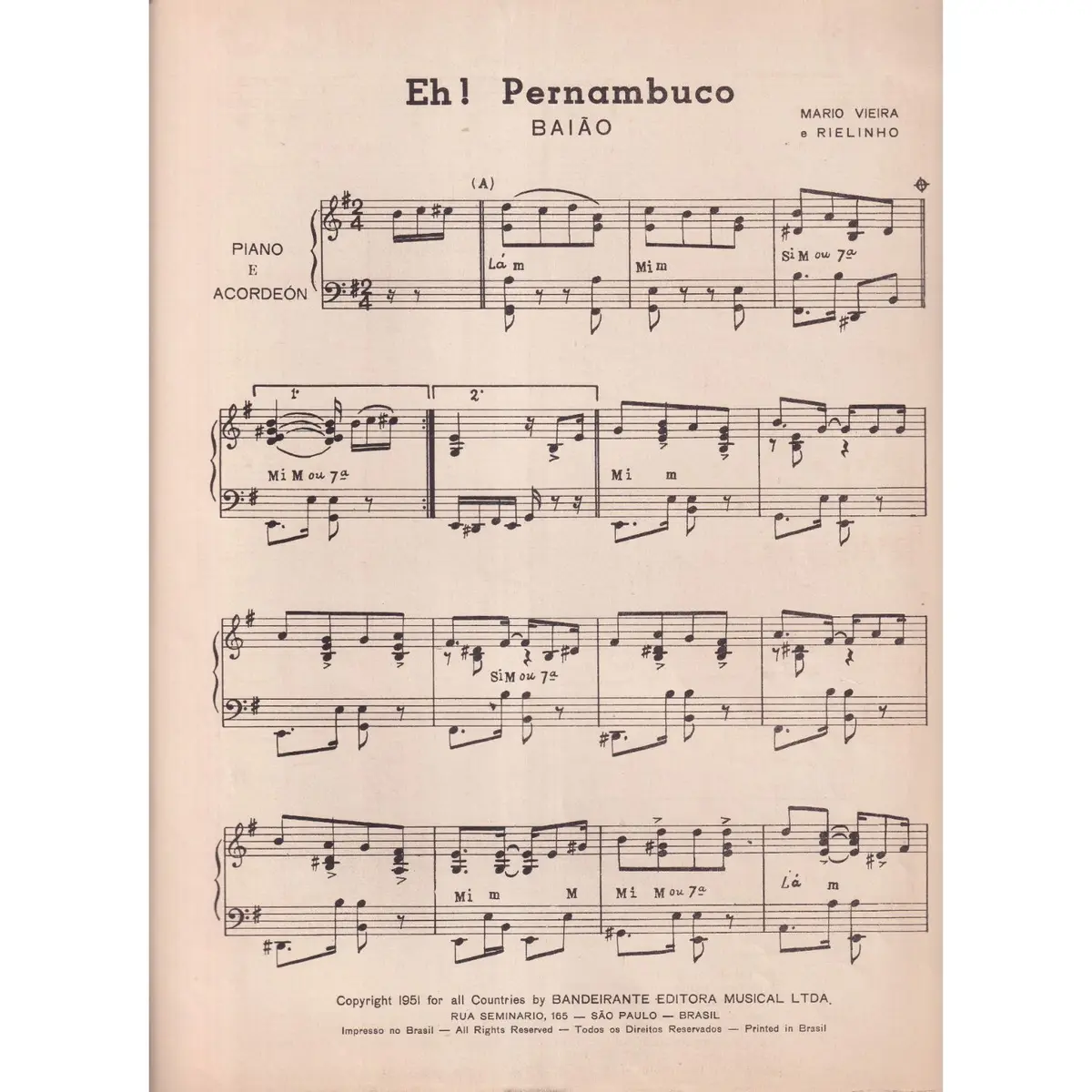 Eh! Pernambuco - Baiao  (Edição Antiga)