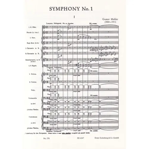 Symphony N.1 D Major (Pocket Score)