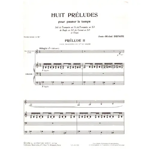 Huit Preludes - Vol.2