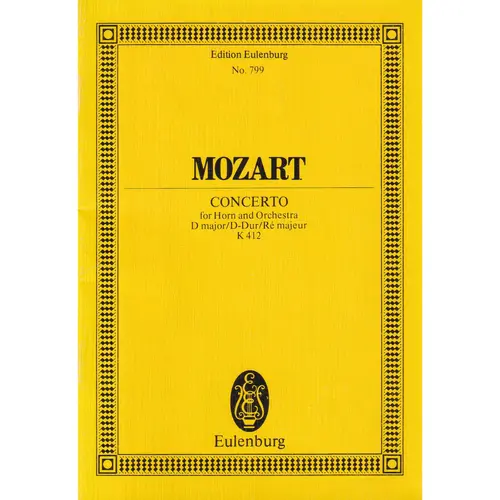 Concerto F/Horn And Orq.-D Maj-K412