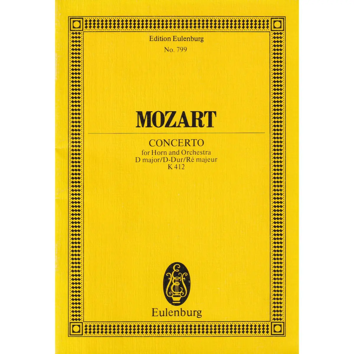 Concerto F/Horn And Orq.-D Maj-K412