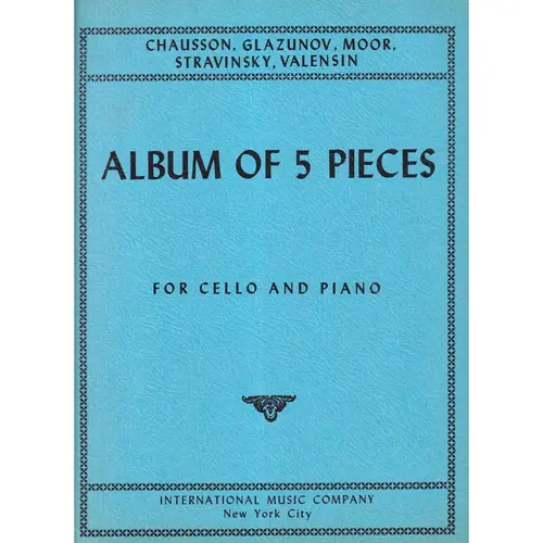 Album of 5 Pieces for Cello and Piano