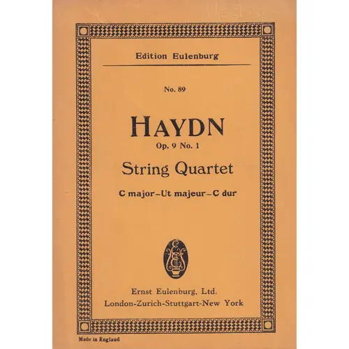 String Quartet C Major - Op.9 N.1