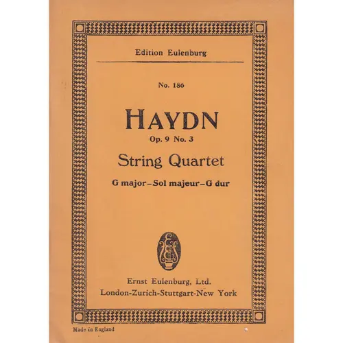 String Quartet G Major - Op.9 N.3