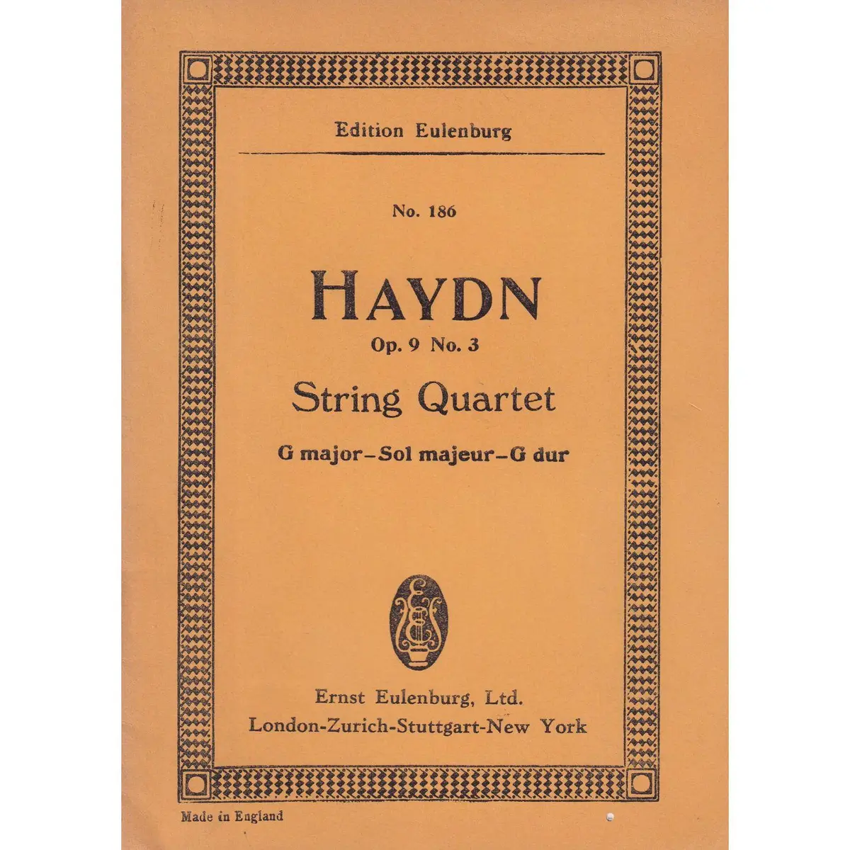 String Quartet G Major - Op.9 N.3