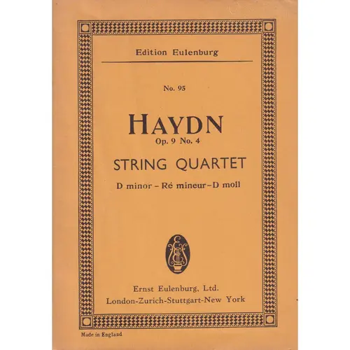 String Quartet D Minor - Op.9 N.4