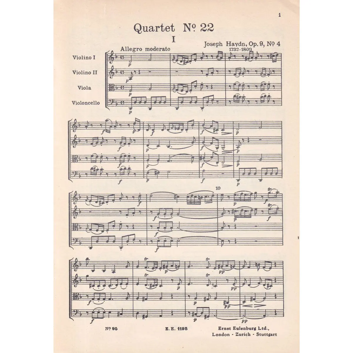 String Quartet D Minor - Op.9 N.4