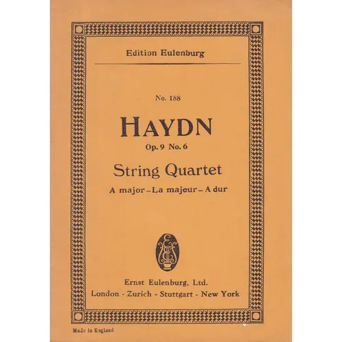 String Quartet A Major - Op.9 N.6