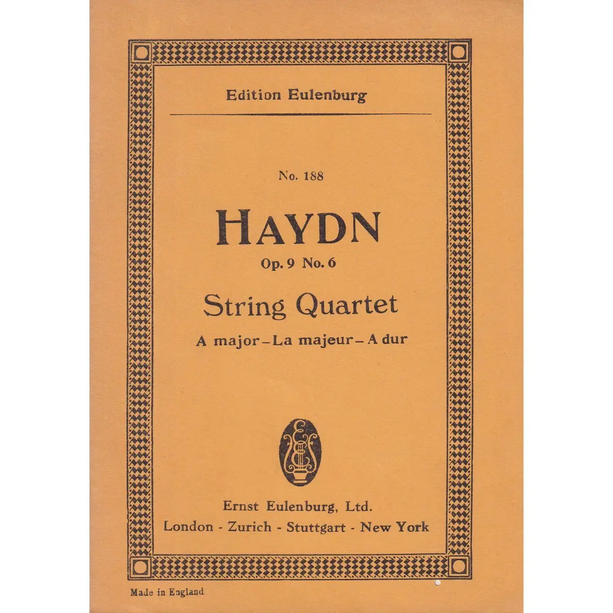 String Quartet A Major - Op.9 N.6