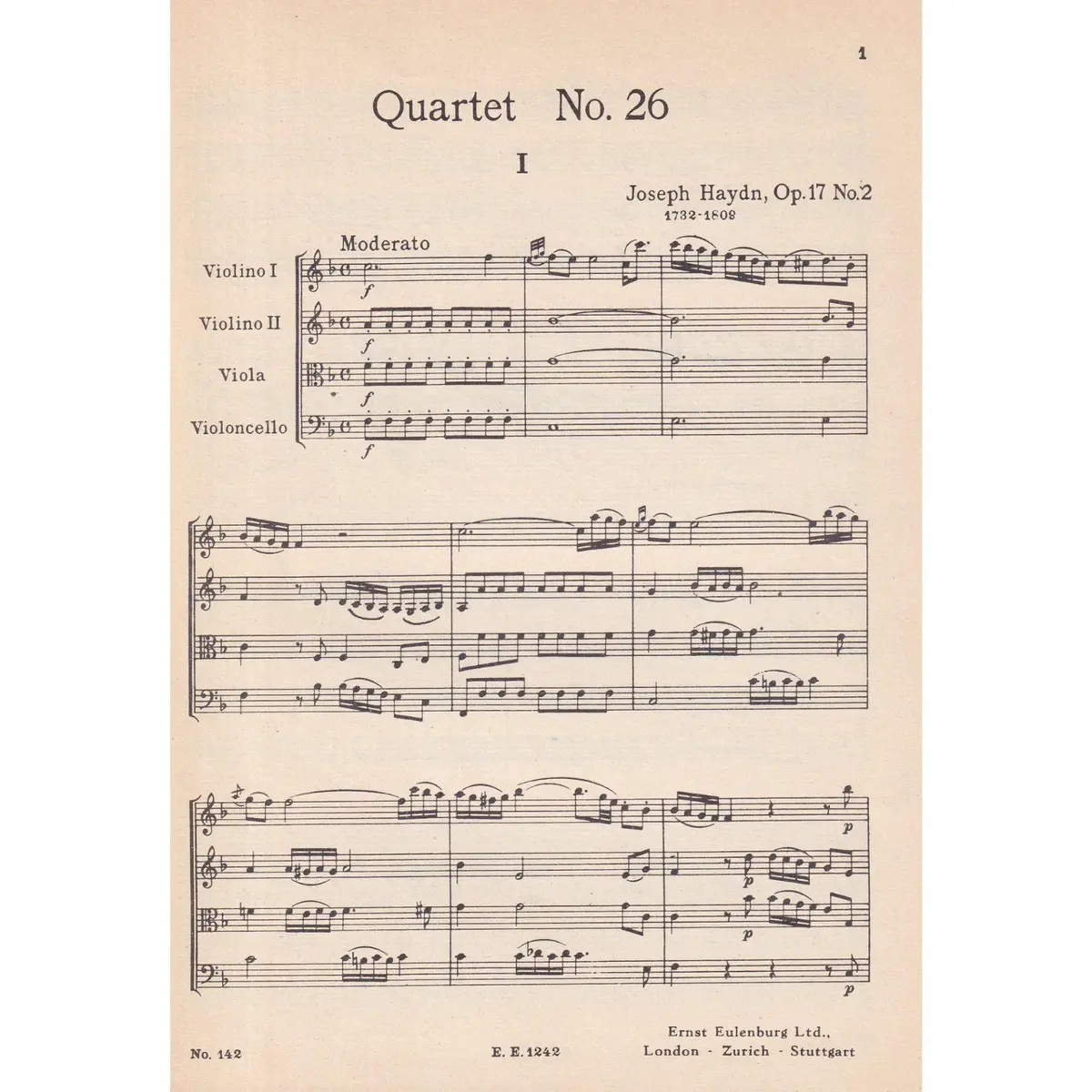 String Quartet F Major - Op.17 N.2