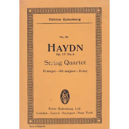 String Quartet D Major - Op.17 N.6