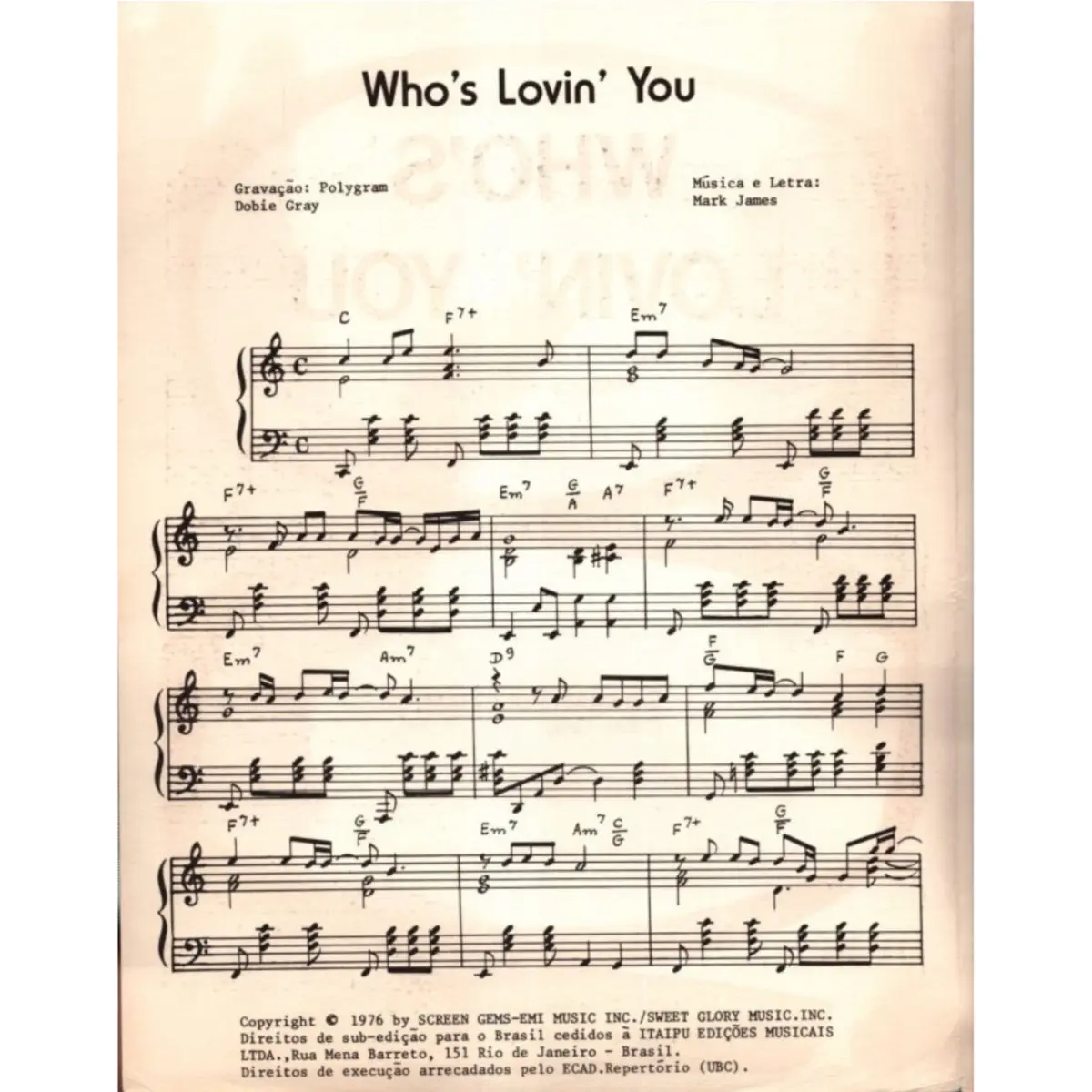 Who's lovin` you