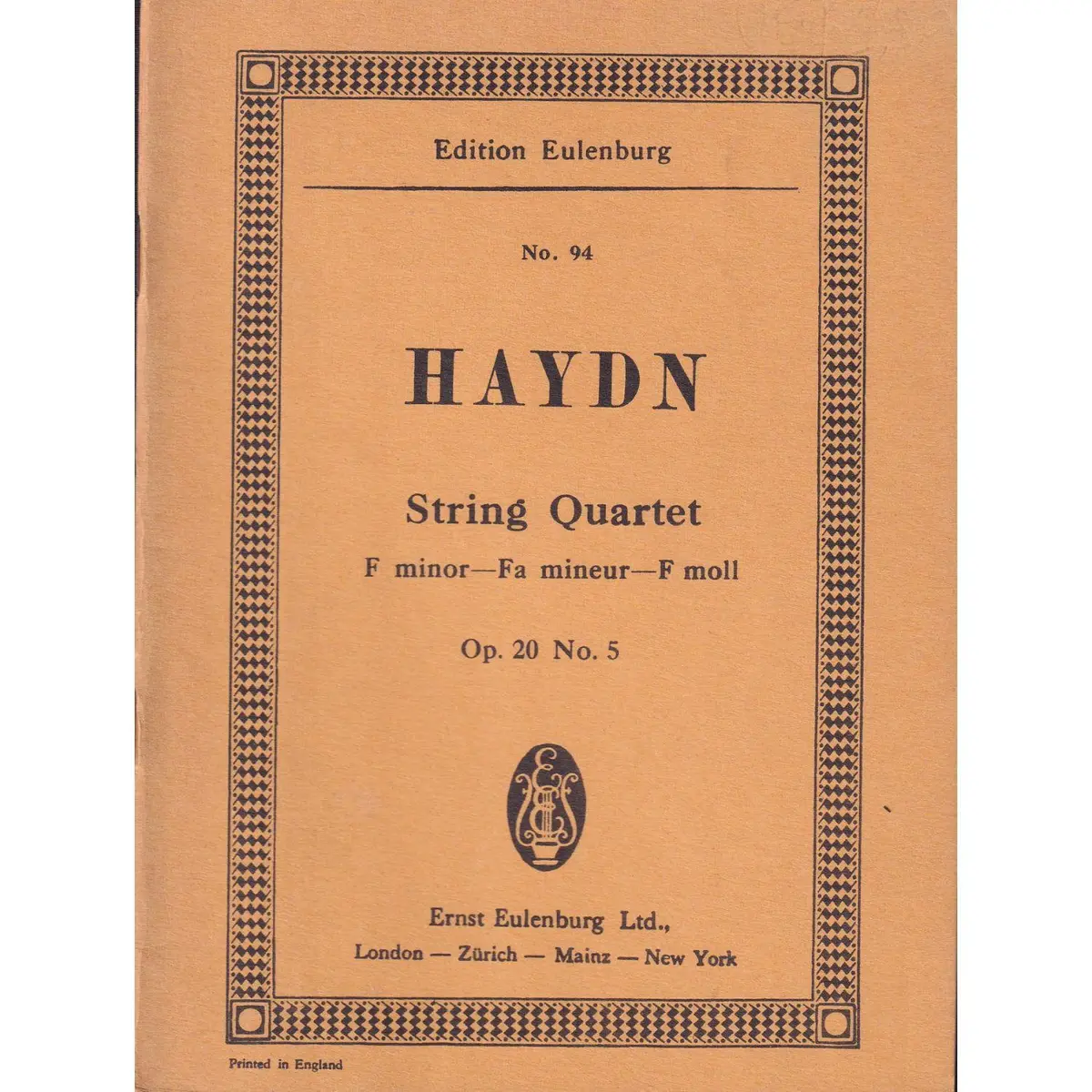 String Quartet F Minor - Op.20 N.5