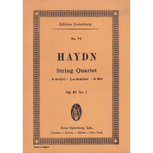 String Quartet A Major - Op.55 N.1