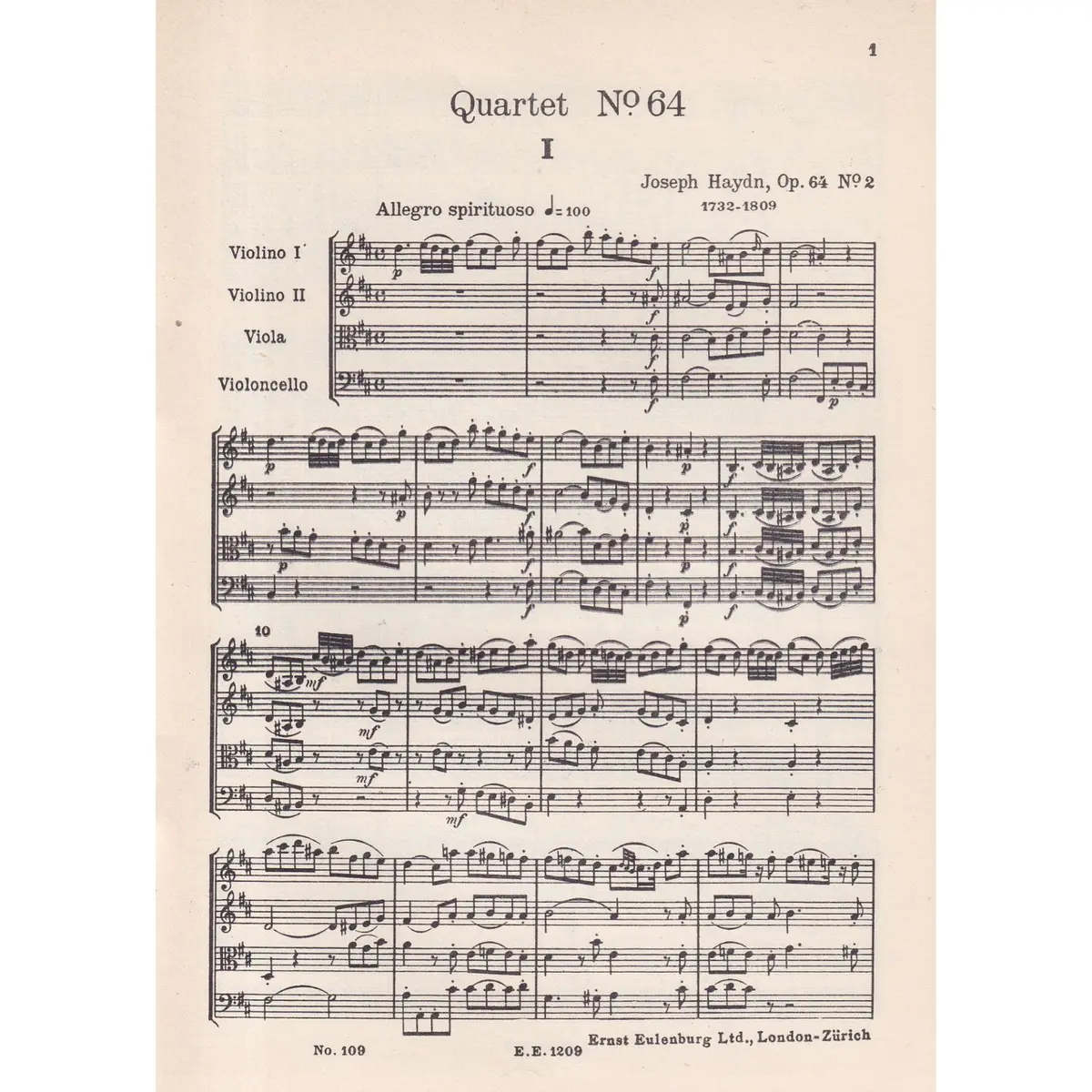 String Quartet B Minor - Op.64 N.2