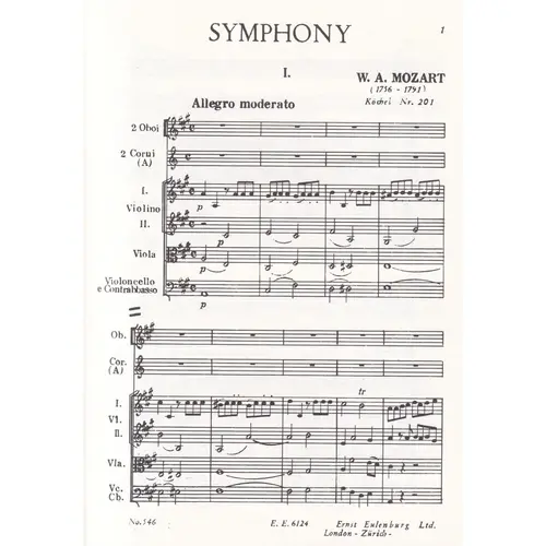 Symphony A Maj. Kv 201