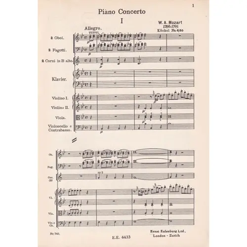Piano Concerto Bb Maj. Kv.450