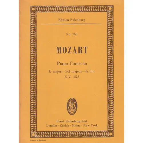Piano Concerto G Maj.-Kv 453