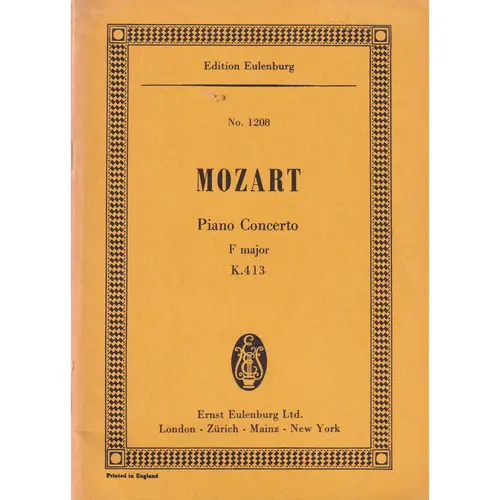 Piano Concerto F Major Kv. 413