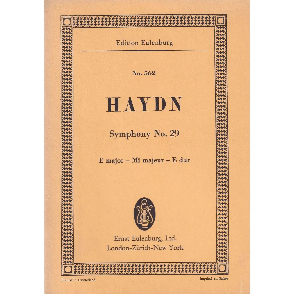 Symphony N.29 E Major