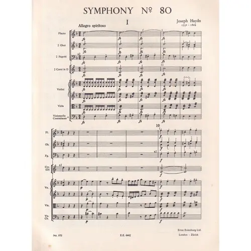 Symphony N.80  D Moll  Hob.I:80
