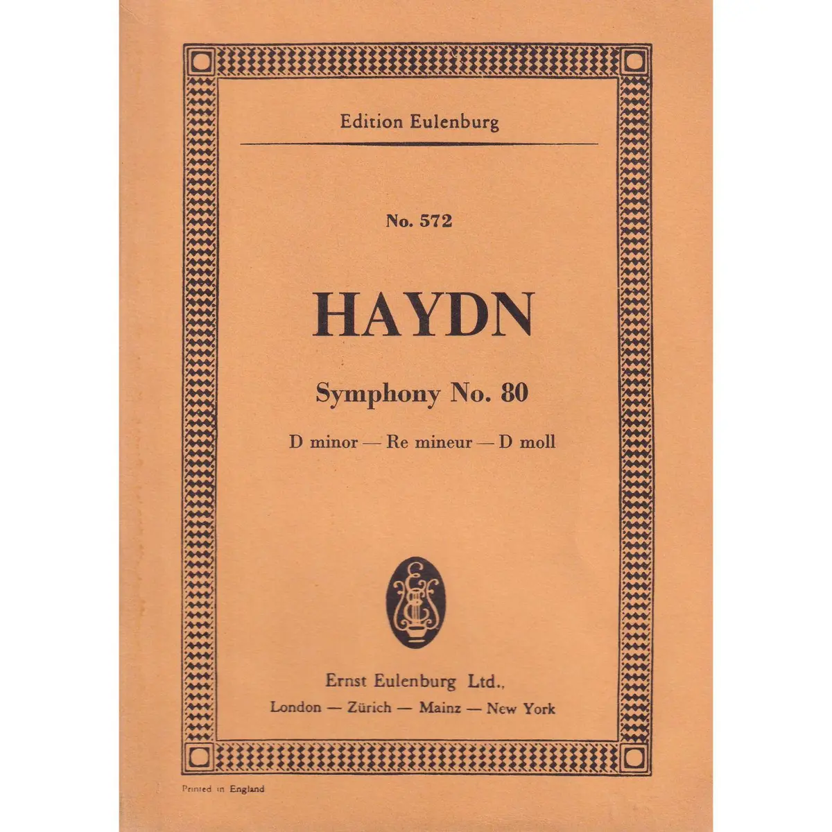 Symphony N.80  D Moll  Hob.I:80