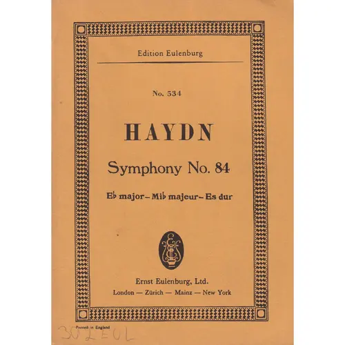 Symphony N.84   Eb Major