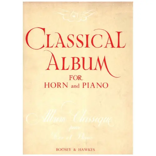 Classical album for horn and piano