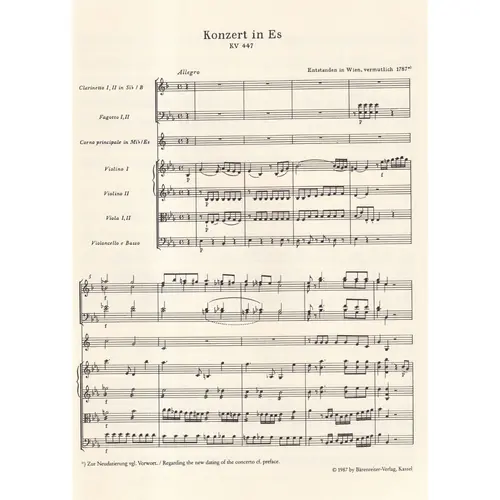 Konzert In Es Fur Horn-Kv 447