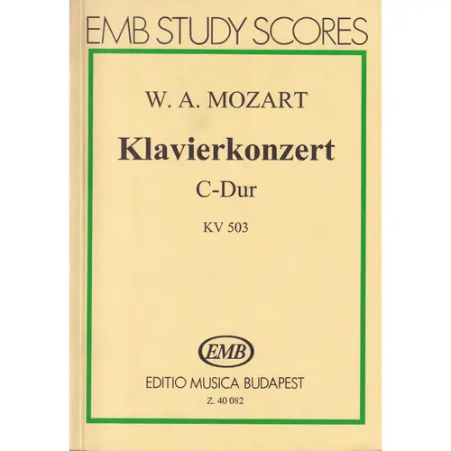 Klavierkonzert C-Dur KV 503  ( study score )