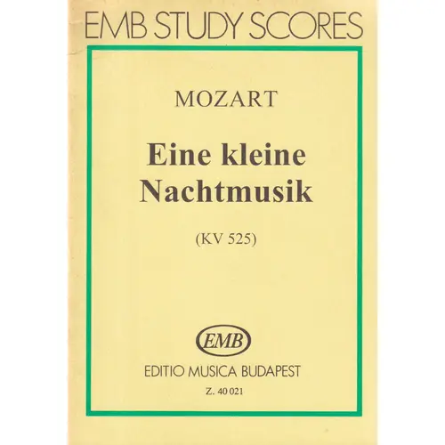 Eine Kleine Nachtmusik KV 525  ( study score )