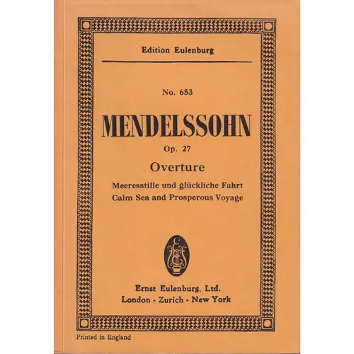 Meeresstille Und..Ouverture Op.27