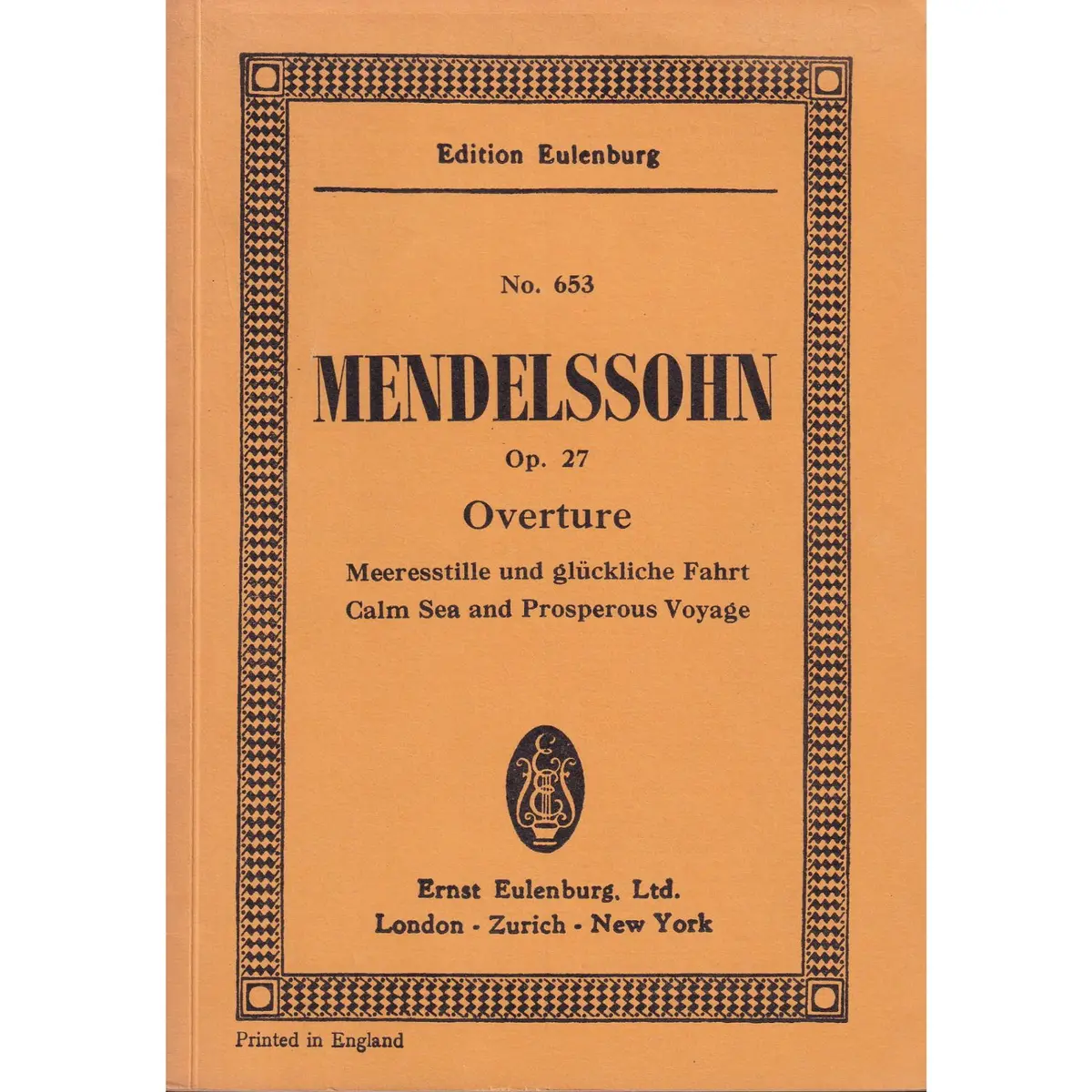 Meeresstille Und..Ouverture Op.27