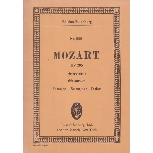 Serenade D Maj.-Kv 286