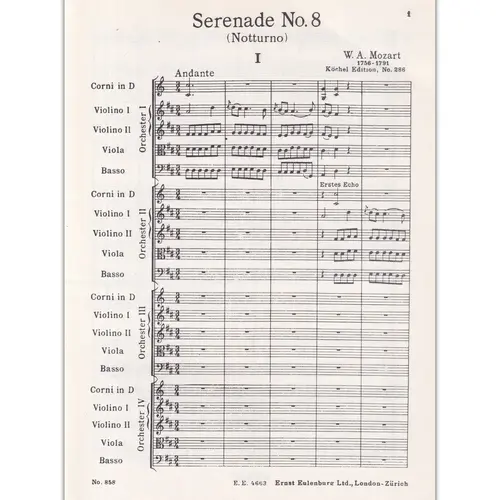 Serenade D Maj.-Kv 286