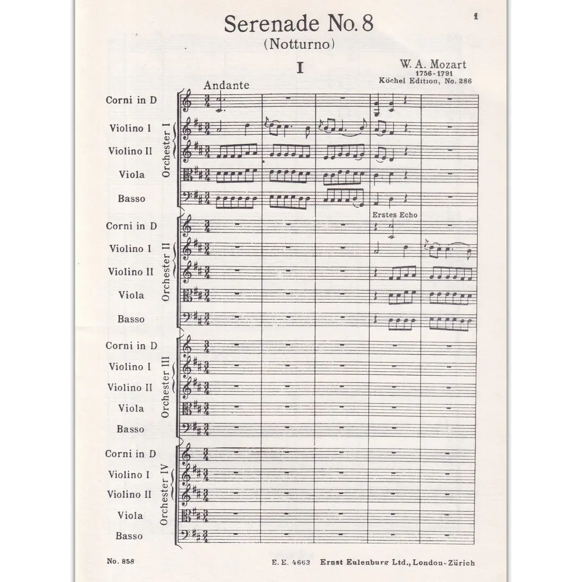 Serenade D Maj.-Kv 286