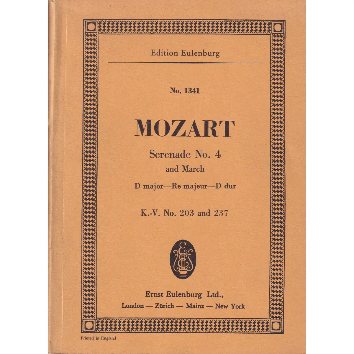 Serenade N.4 D Maj. Kv 203;237
