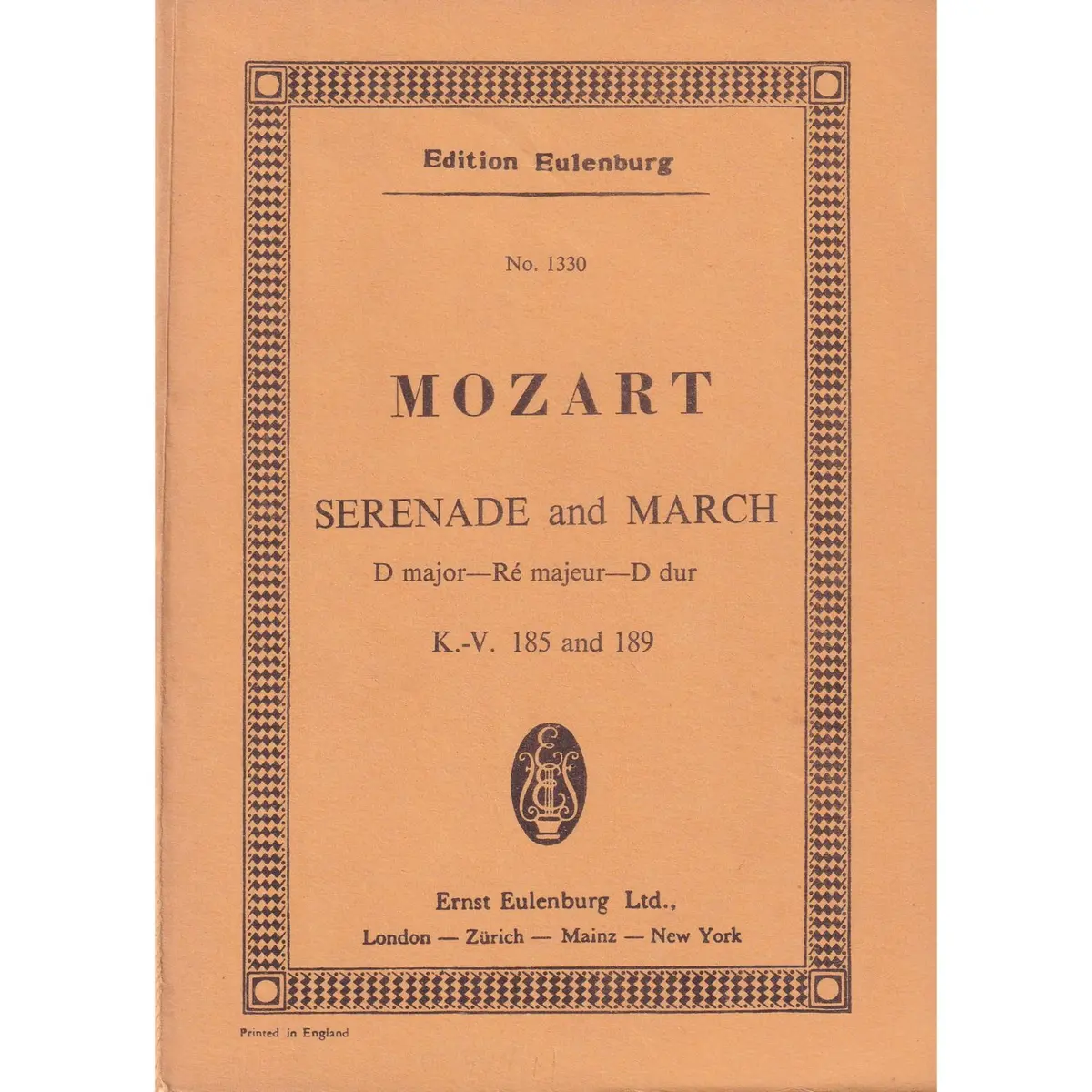 Serenade And March D Major  Kv 185-189