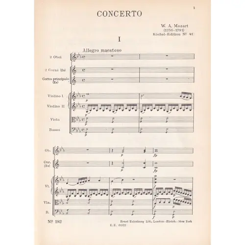 Horn Concerto Eb Maj.-Kv 417