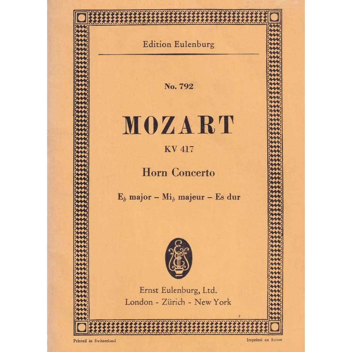 Horn Concerto Eb Maj.-Kv 417