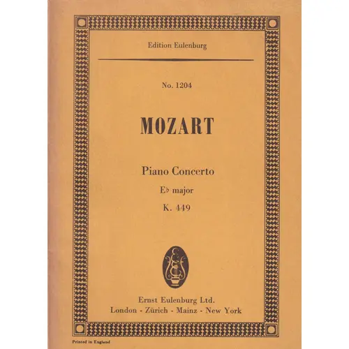 Piano Concerto Eb Maj.-K 449