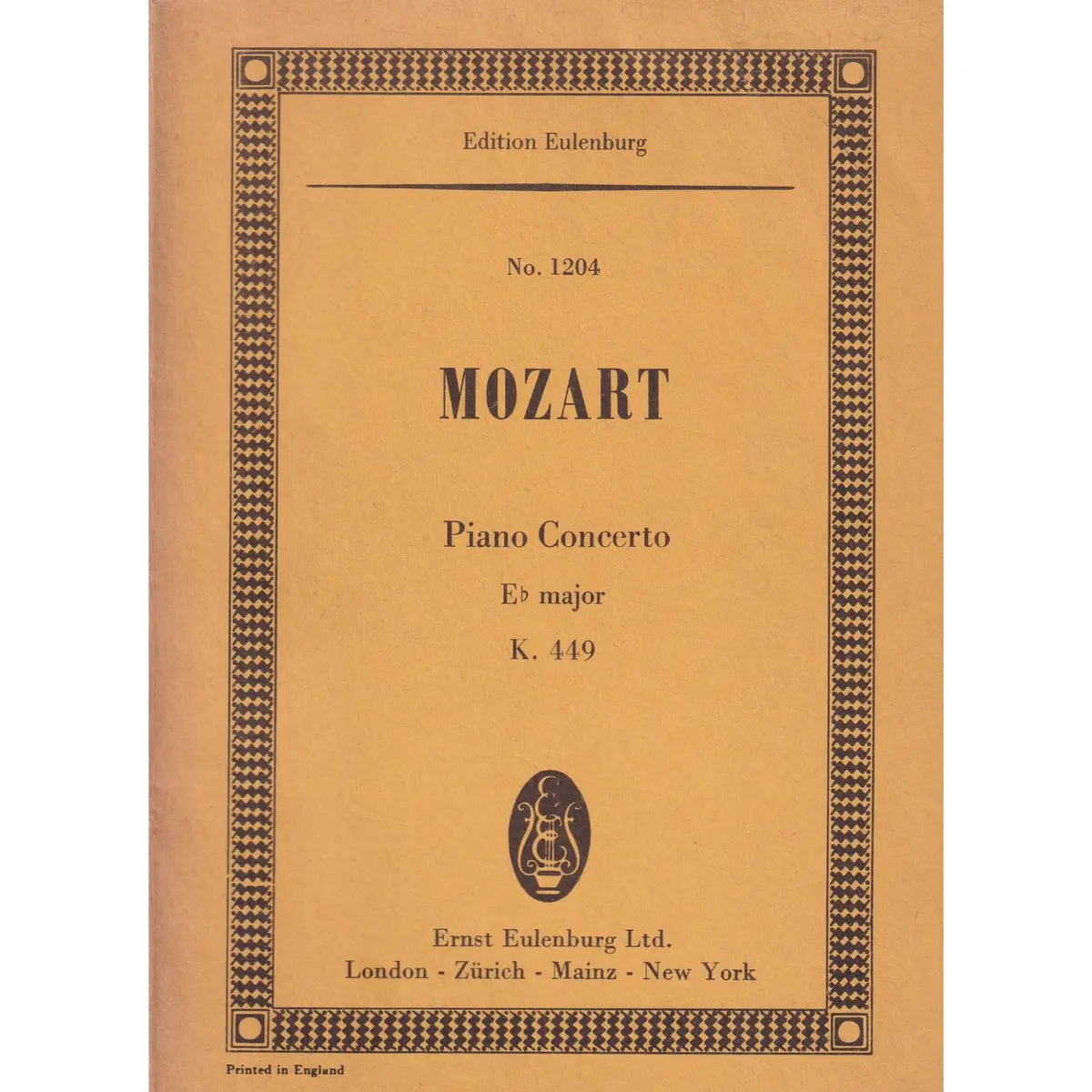Piano Concerto Eb Maj.-K 449