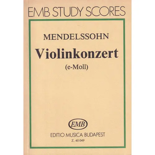 Violinkonzert E-Moll -Op.64  ( study score )