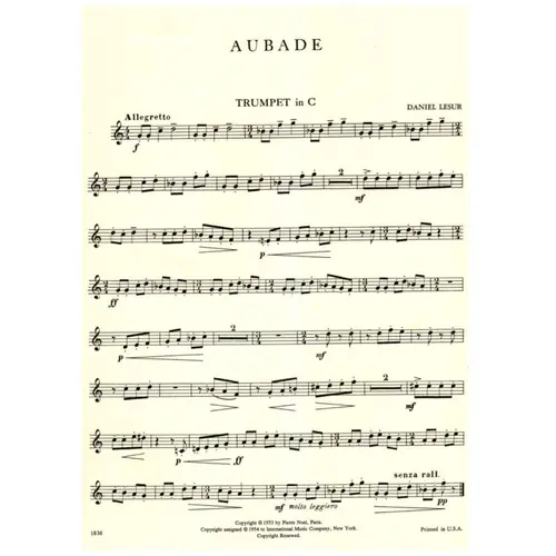 Recital Pieces For Trumpet - Xx Century French