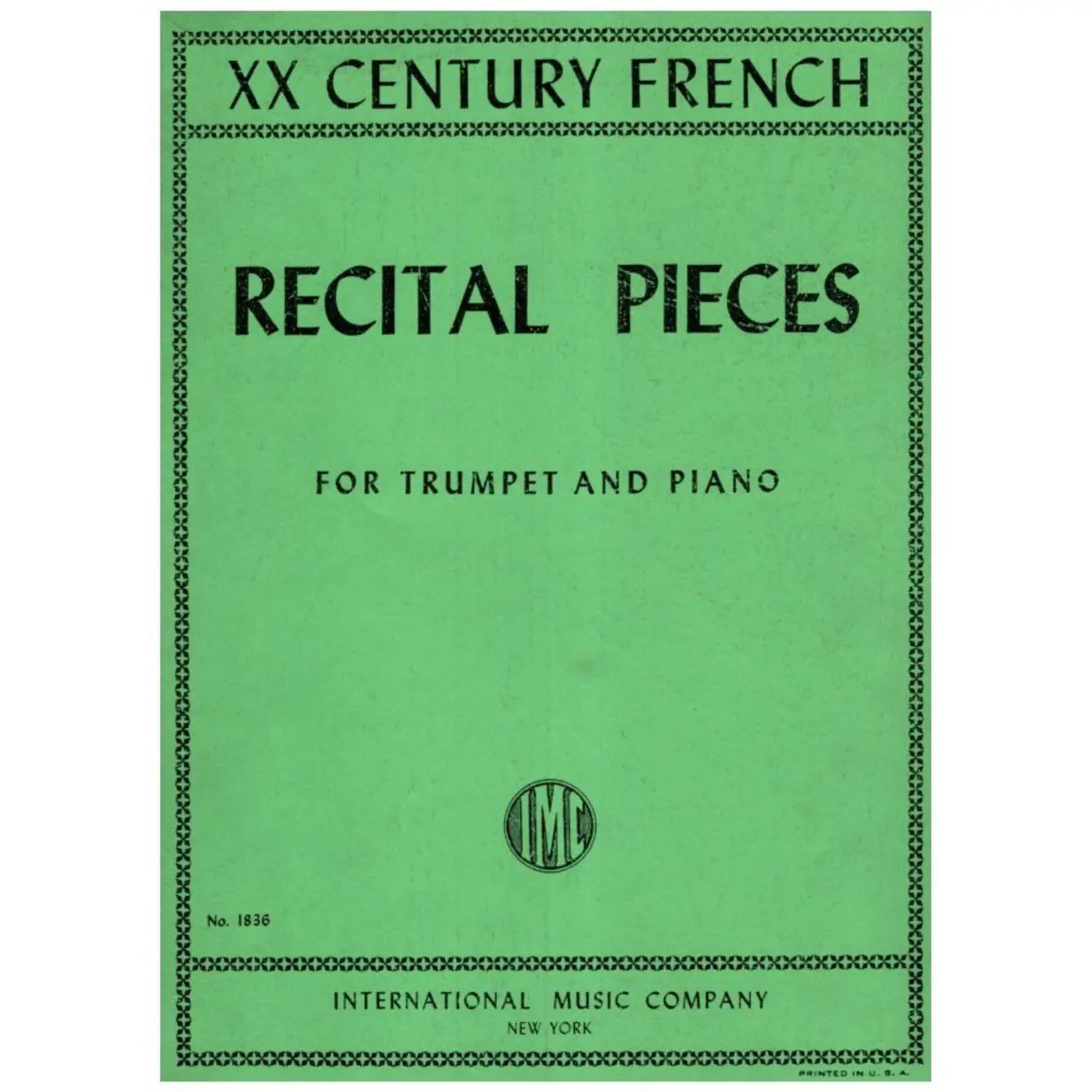 Recital Pieces For Trumpet - Xx Century French