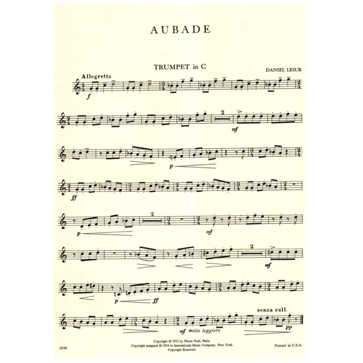 Recital Pieces For Trumpet - Xx Century French