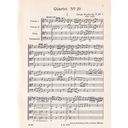 String Quartet G Major - Op.17 N.5