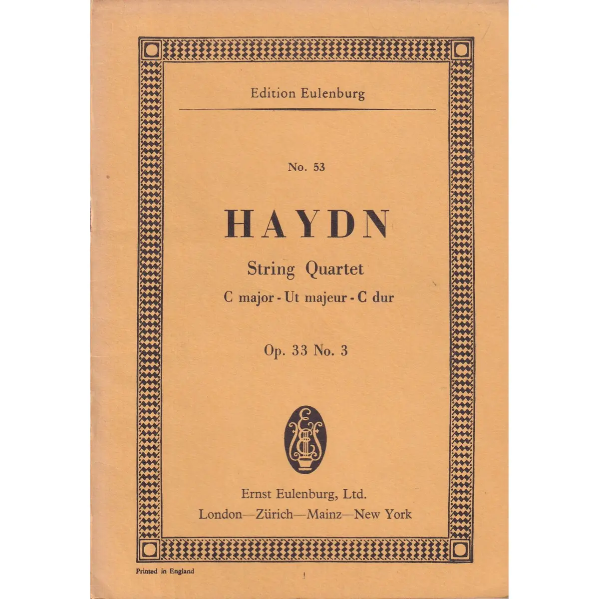 String Quartet C Major - Op.33 N.3