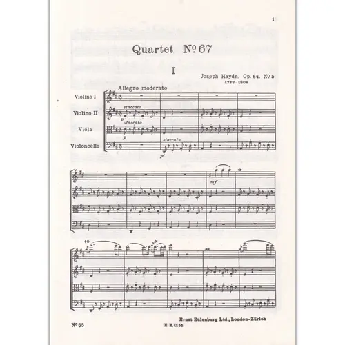 String Quartet D Major - Op.64 N.5